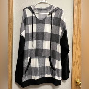 Womens white Birch super soft hoodie